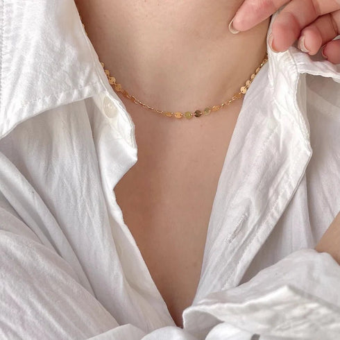 Colier din argint Anastasia (Silver/Gold)